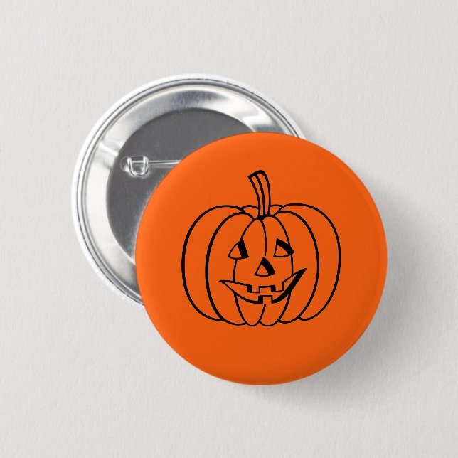 Halloween Pumpkin Pin (Front & Back)