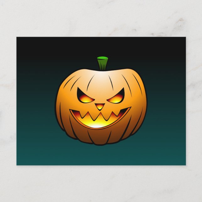 Halloween Pumpkin Postcard (Front)