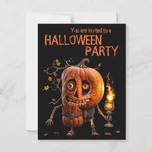 Halloween Pumpkin Postcard