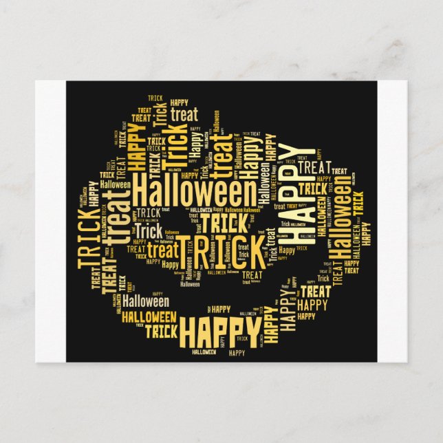 Halloween Pumpkin Postcard (Front)