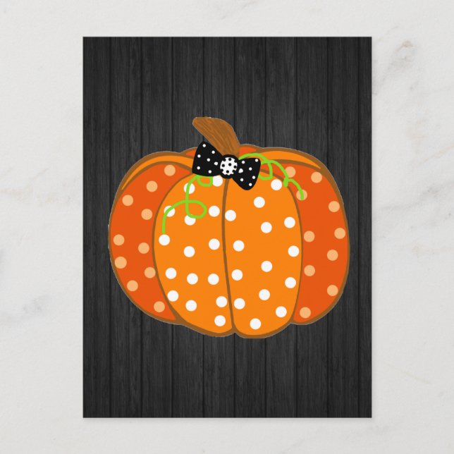 Halloween Pumpkin Postcard (Front)