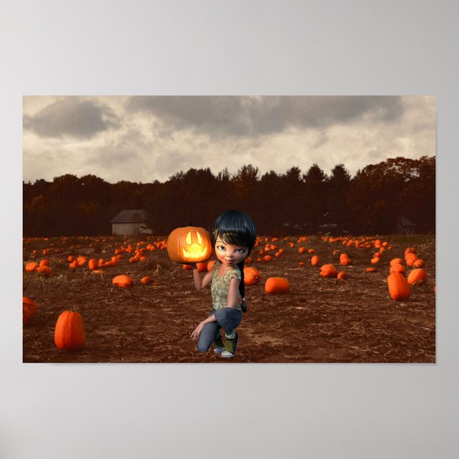 Halloween Pumpkin Poster (Front)