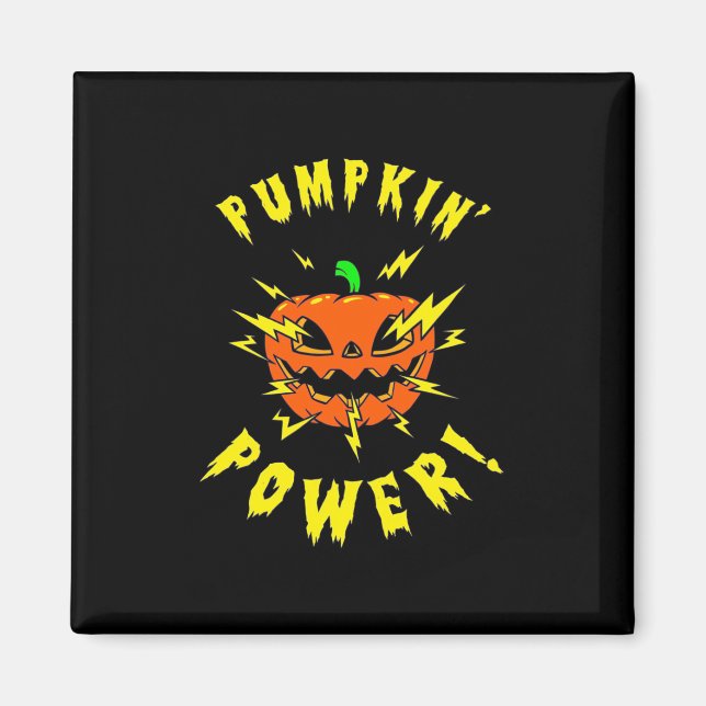 Halloween Pumpkin Power Magnet (Front)
