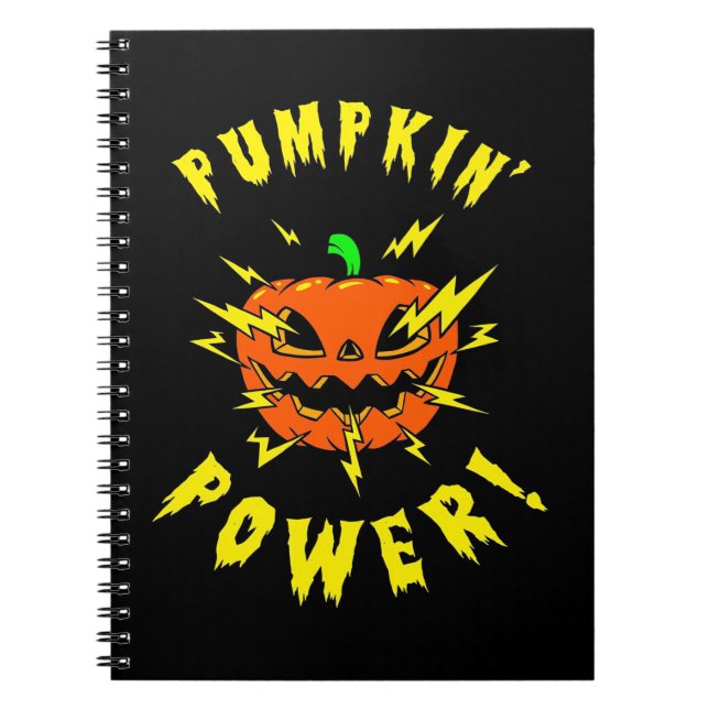 Halloween Pumpkin Power Notebook (Front)