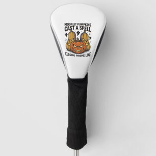 Halloween Pumpkin Quote Moonlit Jack O Lantern Eng Golf Head Cover
