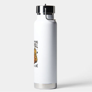 Halloween Pumpkin Quote Moonlit Jack O Lantern Eng Water Bottle