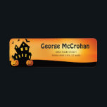 Halloween Pumpkin Return Address<br><div class="desc">Halloween Pumpkin Return Address Label. For further customisation,  please click the "Customise it" button and use our design tool to modify this template.</div>