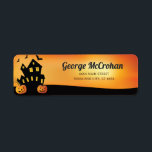 Halloween Pumpkin Return Address<br><div class="desc">Halloween Pumpkin Return Address Label. For further customisation,  please click the "Customise it" button and use our design tool to modify this template.</div>