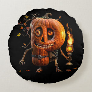 Halloween Pumpkin Round Cushion