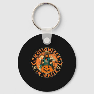 Halloween Pumpkin Scary Fun Motionlesses In White  Key Ring