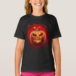 halloween pumpkin scary spiders bats T-Shirt