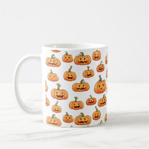 Halloween Pumpkin Seamless Pattern Coffee Mug