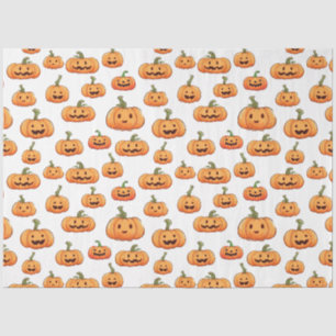 Halloween Pumpkin Seamless Pattern Tissue Paper