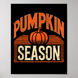 Halloween Pumpkin Season Fall Vibes Thanksgiving M Poster