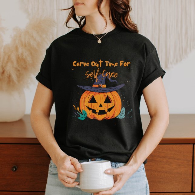 Halloween Pumpkin Self Care  T-Shirt (Creator Uploaded)