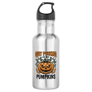Halloween Pumpkin Shirt Vintage Engraving Joke_1 532 Ml Water Bottle