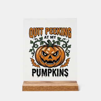 Halloween Pumpkin Shirt Vintage Engraving Joke_1 Acrylic Sign