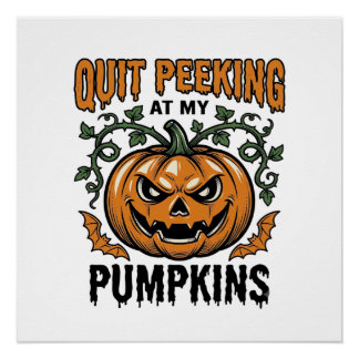 Halloween Pumpkin Shirt Vintage Engraving Joke_1 Poster