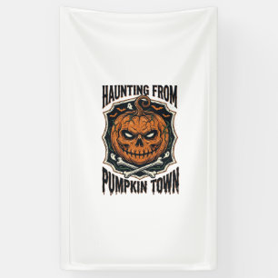 Halloween Pumpkin Shirt Vintage Jack O Lantern Tow Banner