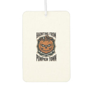 Halloween Pumpkin Shirt Vintage Jack O Lantern Tow Car Air Freshener