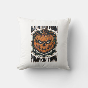 Halloween Pumpkin Shirt Vintage Jack O Lantern Tow Cushion