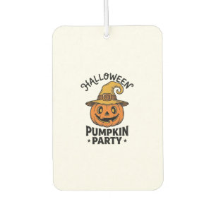 Halloween Pumpkin Shirt Vintage Witch Hat Fun_1 Car Air Freshener