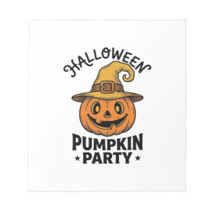 Halloween Pumpkin Shirt Vintage Witch Hat Fun_1 Notepad