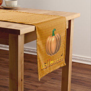 Halloween Pumpkin Short Table Runner
