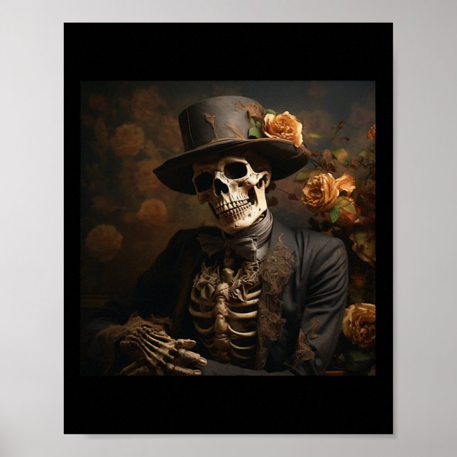 Halloween Pumpkin Skeleton Ghosts Spooktacular Sty Poster (Front)