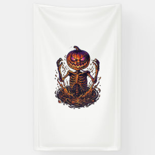Halloween Pumpkin Skeleton Magic Portal Flames_1 Banner