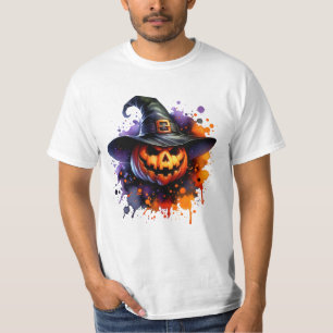 Halloween Pumpkin Skull Spoky T-Shirt