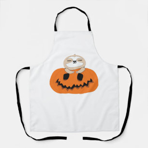 Halloween Pumpkin Sloth Classic T-Shirt Apron