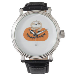Halloween Pumpkin Sloth Classic T-Shirt Watch