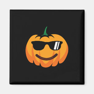 Halloween Pumpkin Smile Face Sungles Costume Funny Magnet