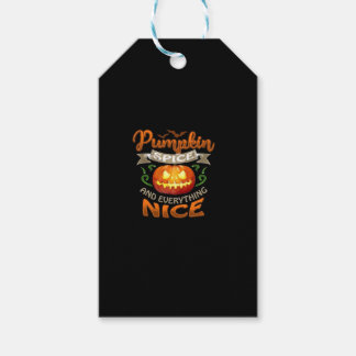 Halloween Pumpkin Spice Everything Nice Jack-O'-La Gift Tags