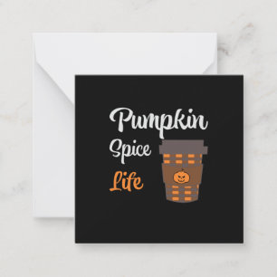 Halloween Pumpkin Spice Life Birthday Card
