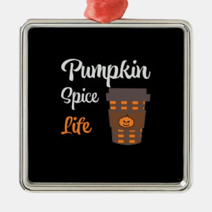 Halloween Pumpkin Spice Life Birthday Metal Tree Decoration
