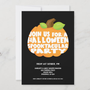 Halloween Pumpkin Spooktacular Party Invitation
