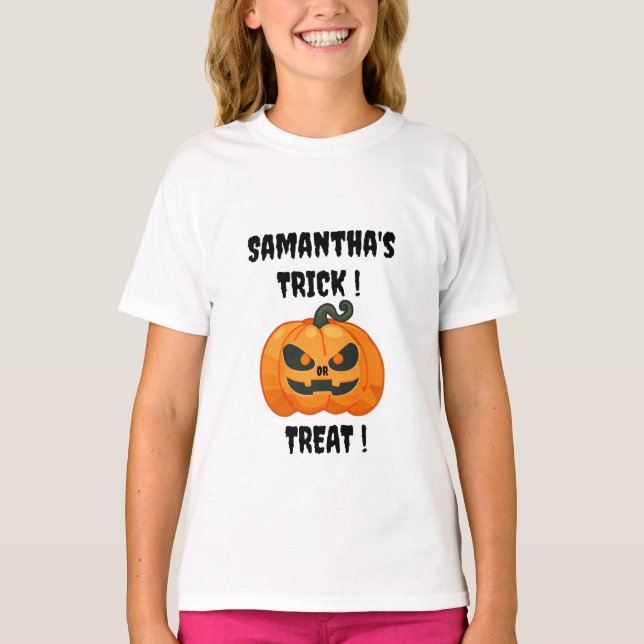 Halloween pumpkin spooky birthday party T-Shirt (Front)