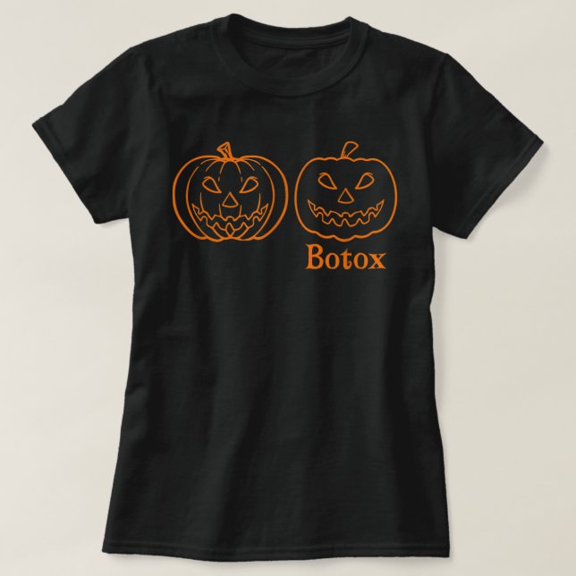 Halloween Pumpkin Spooky Funny Botox Dealer Aesthe T-Shirt (Design Front)