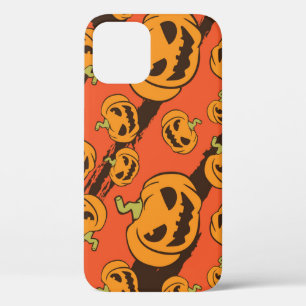 Halloween Pumpkin: Spooky Seamless Pattern iPhone 12 Case