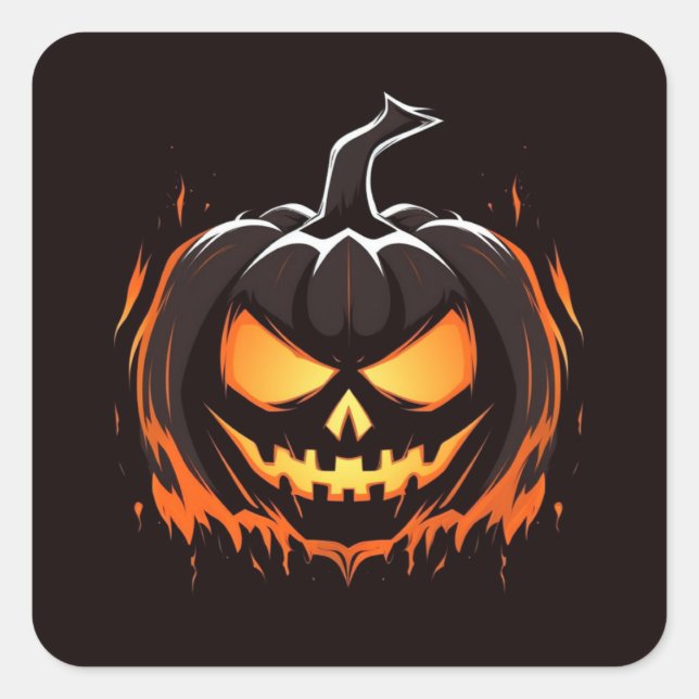 Halloween Pumpkin Stickers (Front)