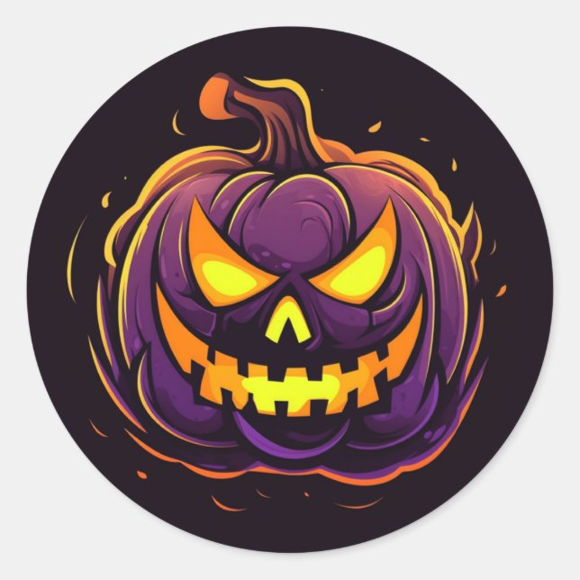 Halloween Pumpkin Stickers (Front)