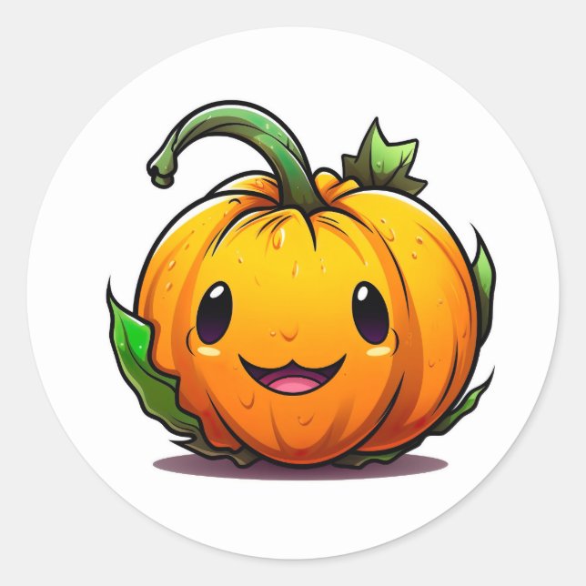 Halloween Pumpkin Stickers (Front)