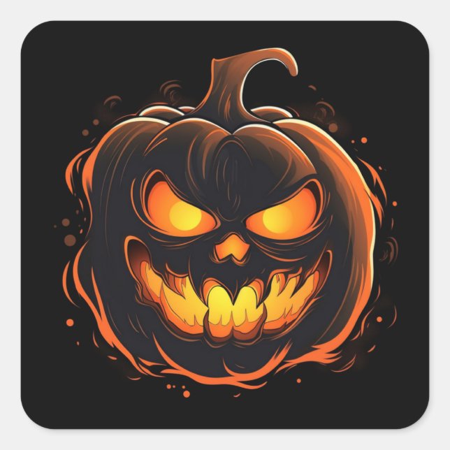 Halloween Pumpkin Stickers (Front)