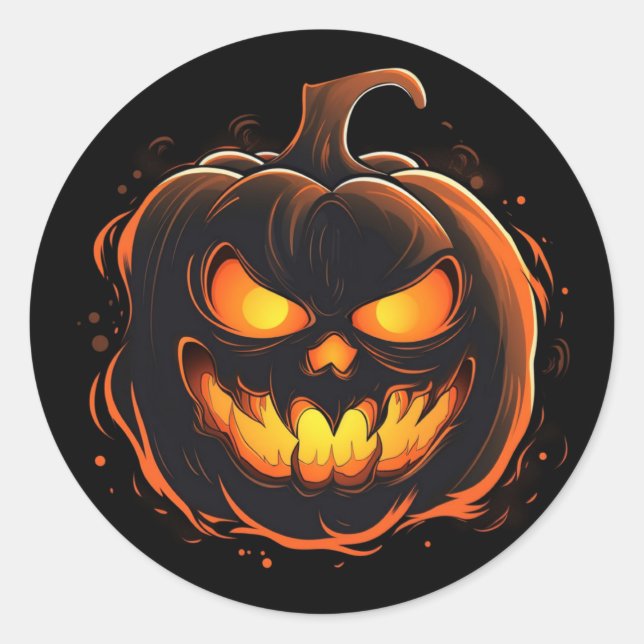 Halloween Pumpkin Stickers (Front)