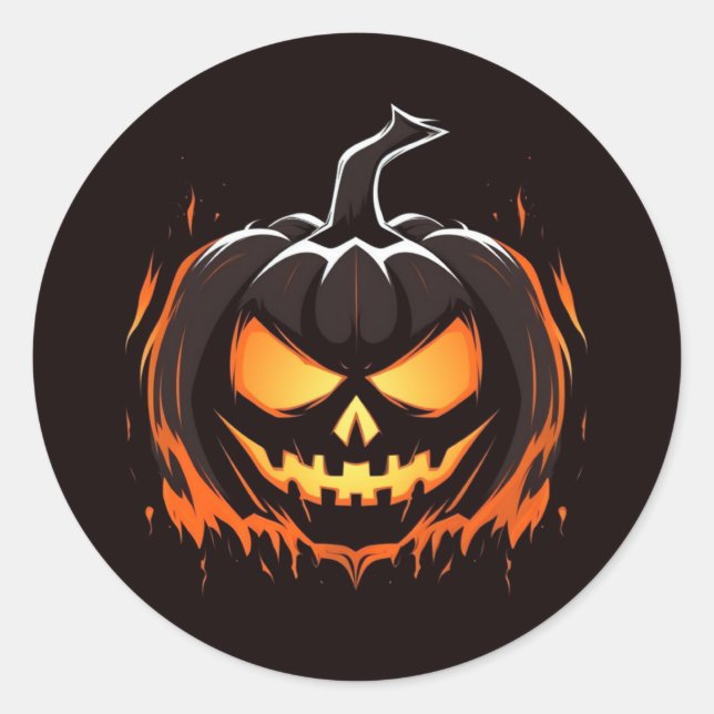Halloween Pumpkin Stickers (Front)