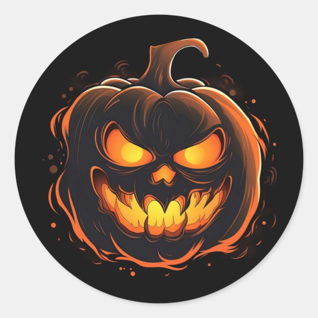 Halloween Pumpkin Stickers (Front)