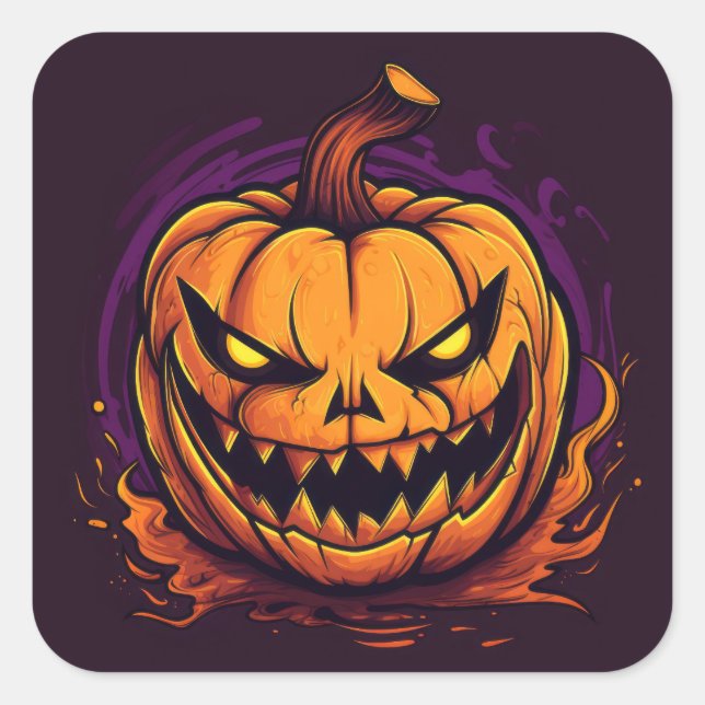Halloween Pumpkin Stickers (Front)