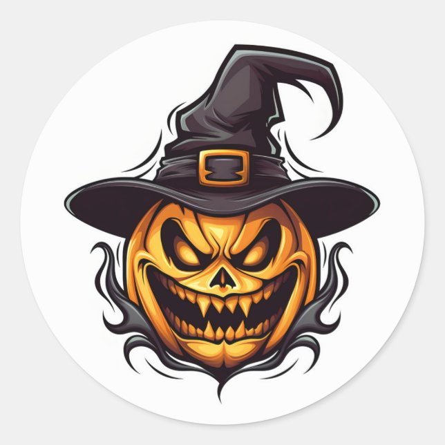 Halloween Pumpkin Stickers (Front)
